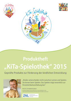 Produktheft âKiTa-Spielothekâ 2015