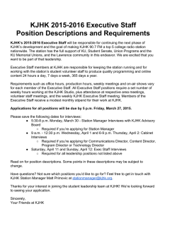 KJHK Executive Staff position descriptions and