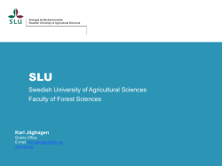 Swedish University of Agricultural Science