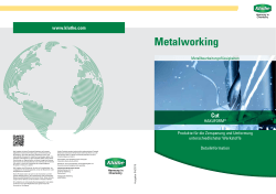 Metalworking - Chemische Werke Kluthe GmbH