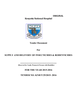 ORIGINAL Kenyatta National Hospital Tender Document For