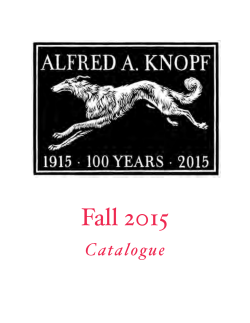 Fall 2015 - Knopf Doubleday