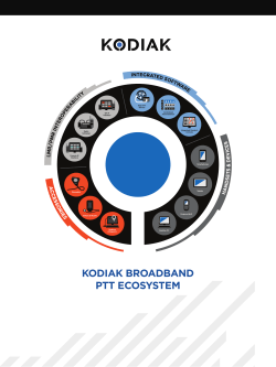 Kodiak Broadband PTT Ecosystem Brochure