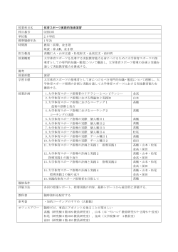 ä½è²ã¹ãã¼ãå®è·µçæå°æ¼ç¿ - é«åº¦å¤§å­¦ä½è²ã¹ãã¼ãæå°èé¤æå±å