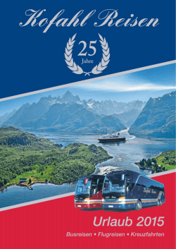 Katalog 2015 - Kofahl Reisen