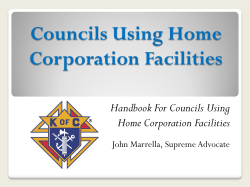 Initiative for Councils Using Home Corporation Facilities