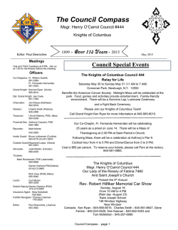 the May 2015 Compass Newsletter