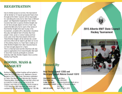 2015 State Hockey Tournament Brochure