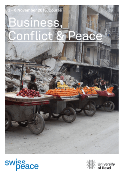 Business, Conflict & Peace - KOFF