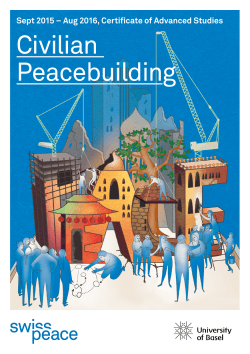 Civilian Peacebuilding - KOFF