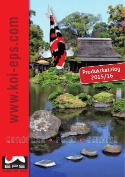 Produktkatalog 2015/16 - European-Pond