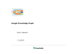 Google Knowledge Graph. Kursfolien