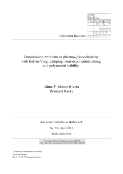 Transmission problems in (thermo-)viscoelasticity with