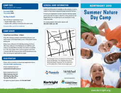 summer nature Day Camp - Kortright Centre for Conservation