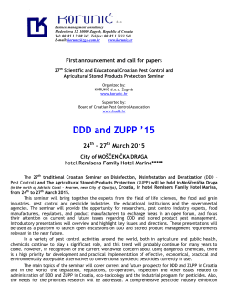 DDD and ZUPP `15 24th â 27th March 2015