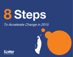 To Accelerate Change in 2015