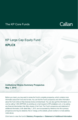 KP Large Cap Equity Fund KPLCX