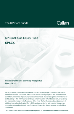 KP Small Cap Equity Fund KPSCX
