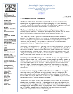 Kansas Public Health Association, Inc.