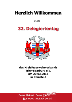 Tischvorlage DelTag2015 - Kreisfeuerwehrverband Trier
