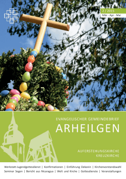 MÃ¤rz/April/Mai 2015 - Kreuzkirchengemeinde, Arheilgen
