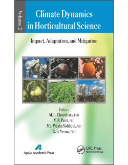 climate dynamics in horticultural science