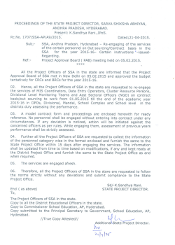 R.C.No:1707 Dt:21-04-2015 Re-engaging of the Services of the