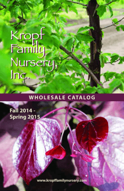 Catalog - Kropf Family Nursery