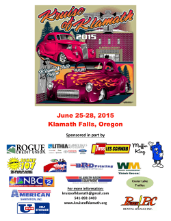 June 25-28, 2015 Klamath Falls, Oregon