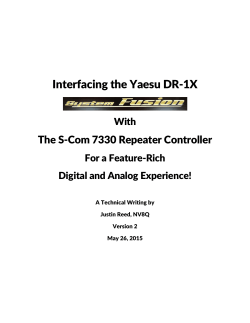 Interfacing an S-Com 7330 to a Yaesu DR