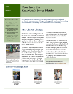 News from the Kennebunk Sewer District