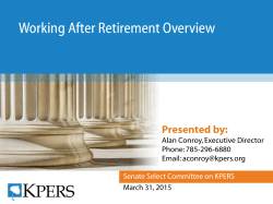 Working After Retirement Overview
