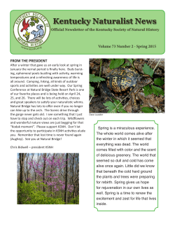 Newsletter - Kentucky Society of Natural History