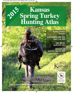 Kansas Spring Turkey Hunting Atlas - Kansas Department of Wildlife
