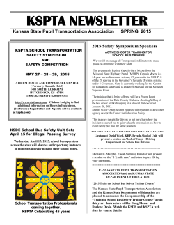 KSPTA newsletter March 2015