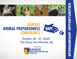 - Kansas State Animal Response Team