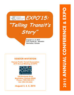 invitation to vendors for 2015 kpta annual meeting & expo