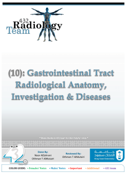 L 10 & 11-Raidological Anatomy and Investigation of the