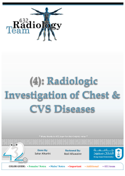 L-4 Radiologic Investigation of Chest & CVS Diseases
