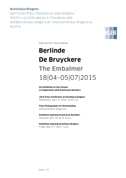 Berlinde De Bruyckere The Embalmer 18|04â05|07|2015
