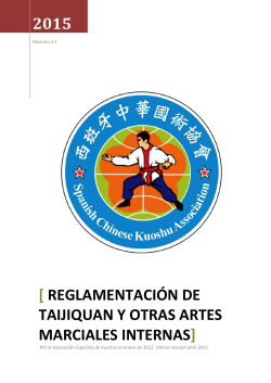 Reglamento Taiji y Tuishou 2015 - AsociaciÃ³n EspaÃ±ola de Kuoshu