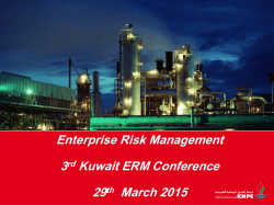 Faisal Ahmad Al Maghribi - The 3rd Kuwait Enterprise Risk