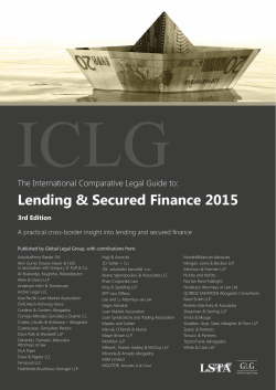 Lending & Secured Finance 2015