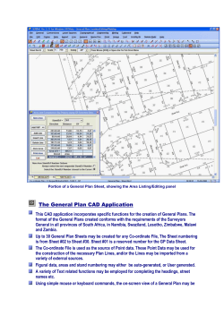 The General Plan CAD Application