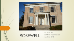 Rosewell PowerPoint presentation
