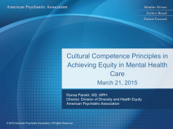 The Importance of Cultural Competency in Mental Health Care