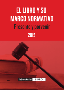 El libro y su marco normativo: presente y porvenir