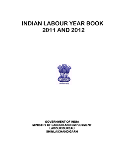 INDIAN LABOUR YEAR BOOK 2011 AND 2012