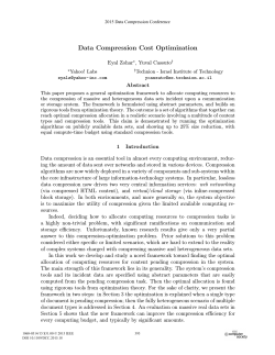 DCC 2015 - Data Compression Cost Optimization