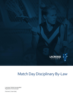 Match Day Disciplinary Procedures